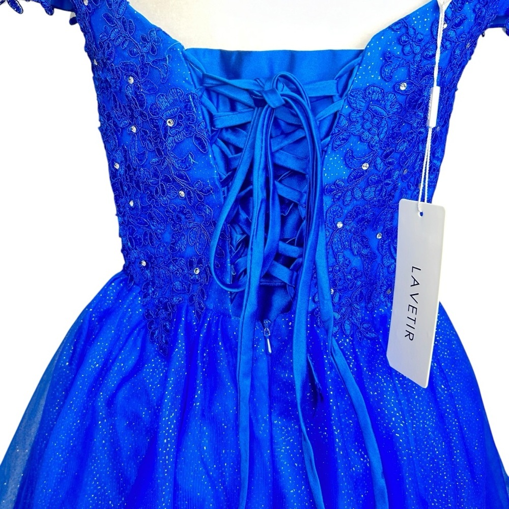 NEW Lavetir Fairycore Dress 8 Dance Sparkle Lace Up Tulle Cosplay Corset - Picture 12 of 16